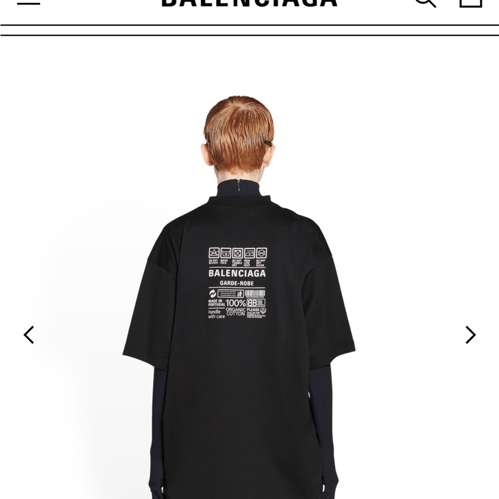 WOMEN'S CARE LABEL T-SHIRT MEDIUM FIT IN BLACK